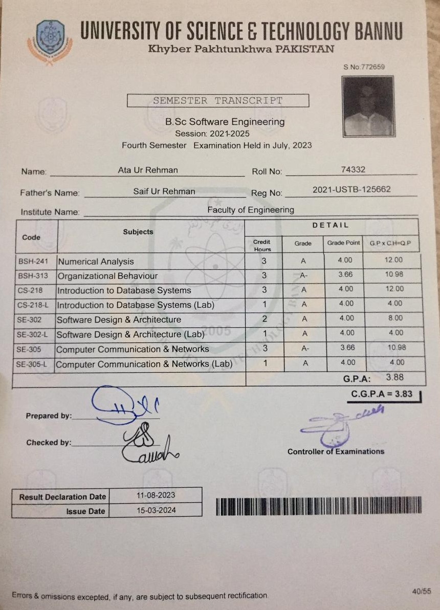 InternShip Certificate